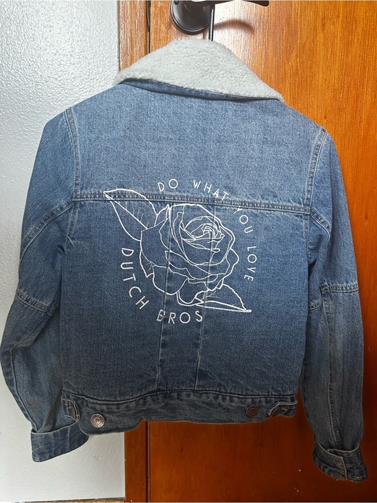 Dutch Bros Jackets & Blazers - Dutch Bros Rare Denim Sherpa Jacket